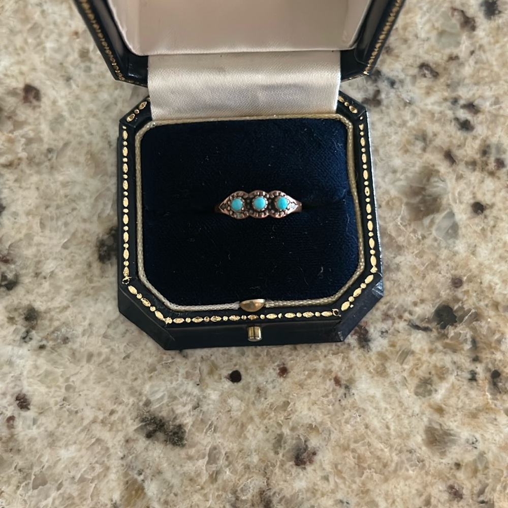 Turquoise Ring size 5 - Copper setting